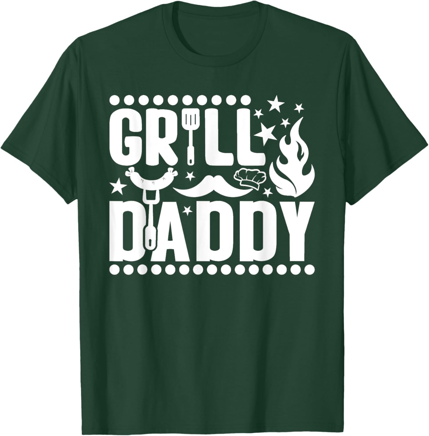 Barbecue Grill Daddy Master BBQ Smoker Chef Dad T-Shirt - T-Shirt | Forest