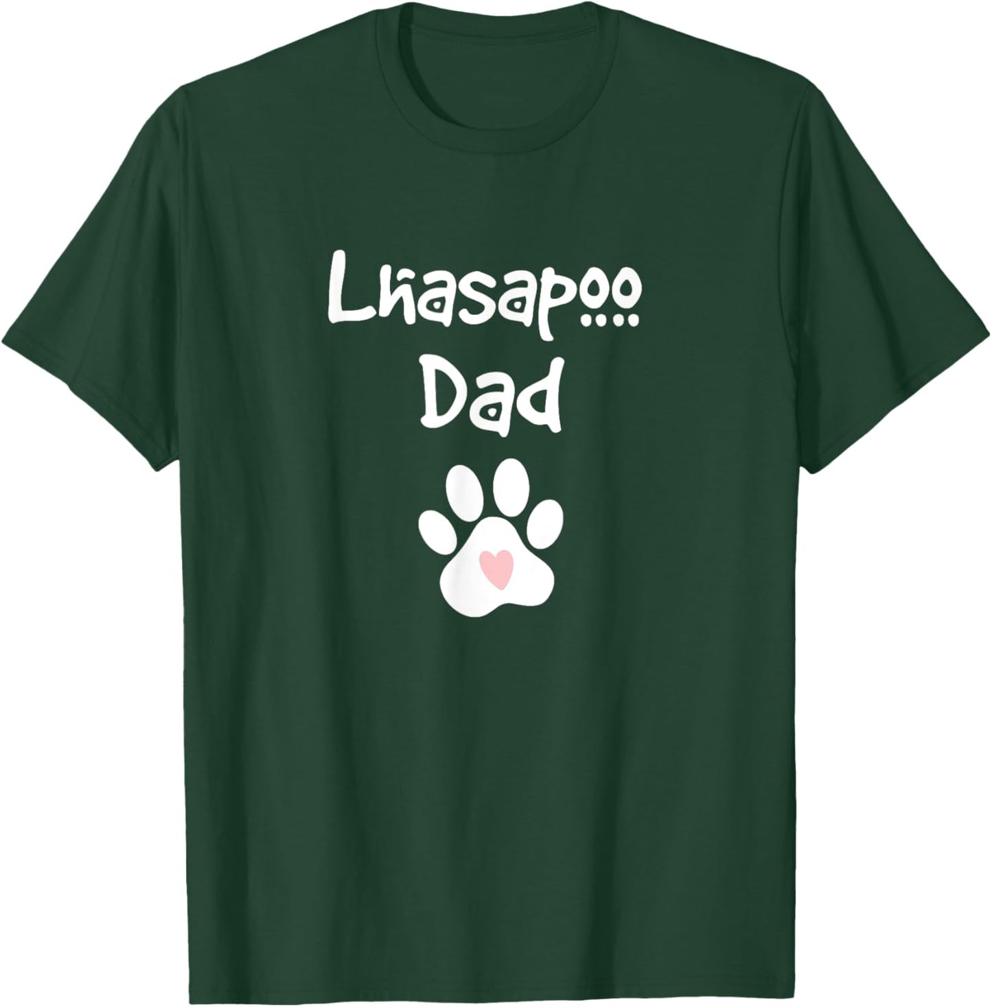 Lhasapoo Dad Lhasa Apso Poodle Mix Breed Dog T-Shirt - T-Shirt | Forest