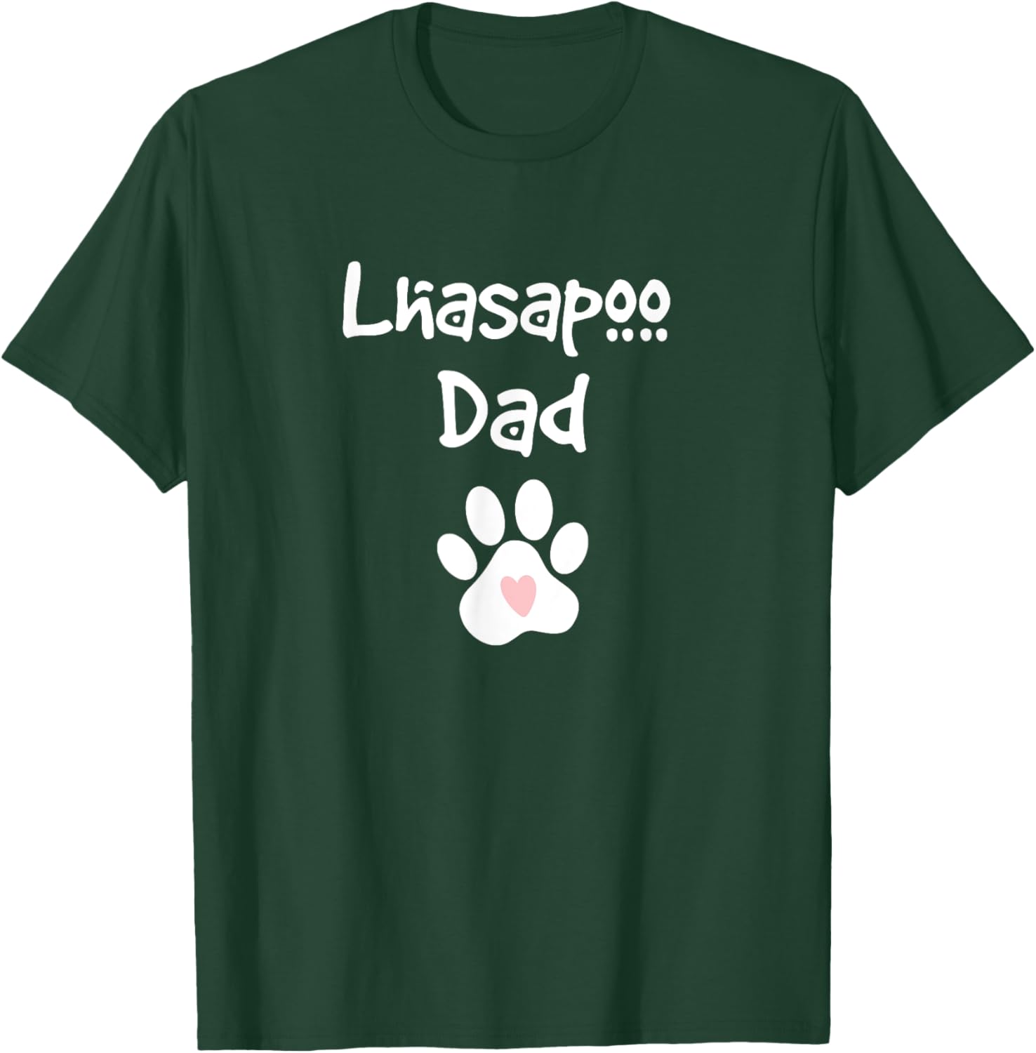Lhasapoo Dad Lhasa Apso Poodle Mix Breed Dog T-Shirt - T-Shirt | Forest
