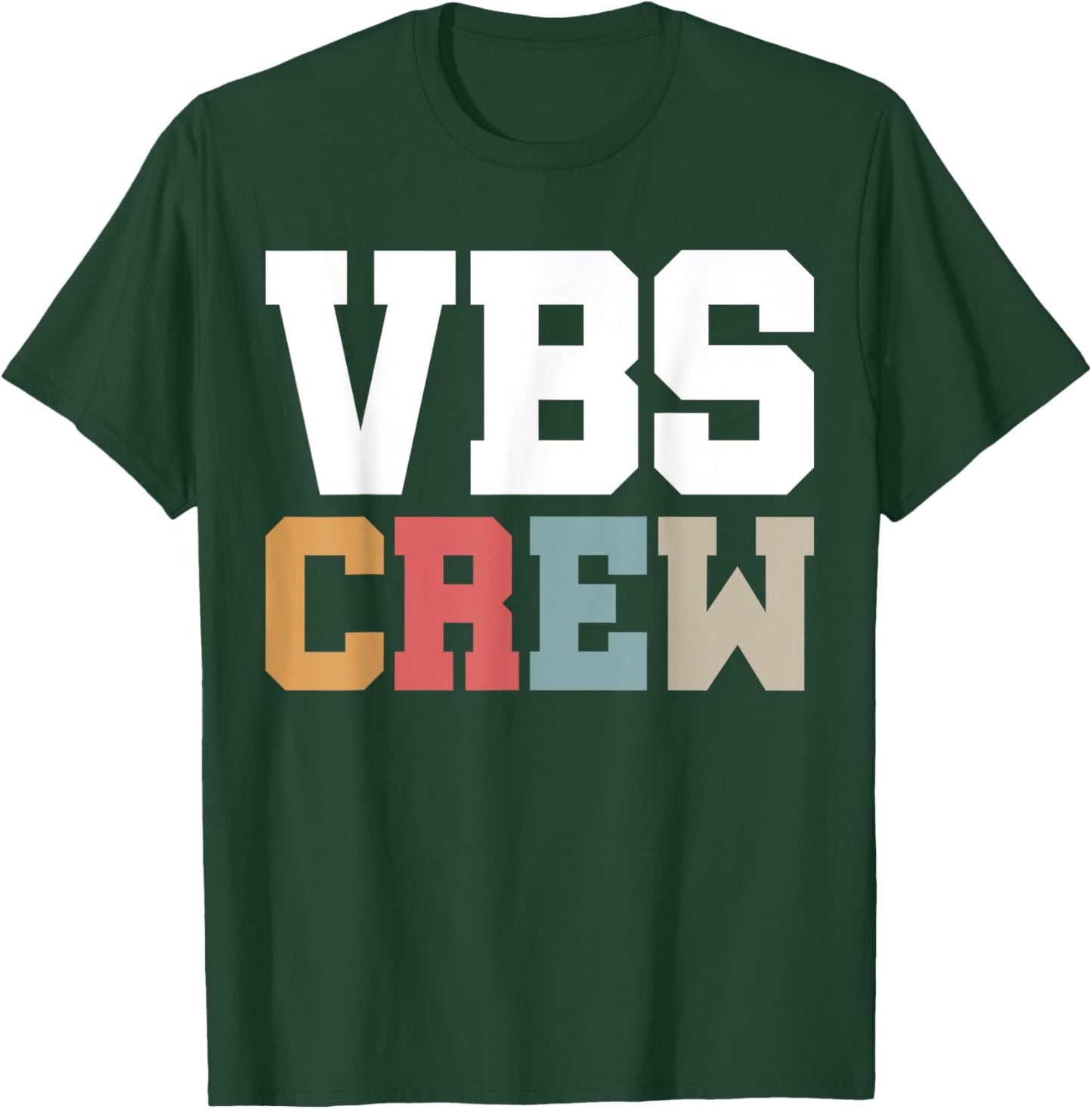 VBS Crew Faith-Based Gathering Sunday School Teacher T-Shirt - T-Shirt | Forest