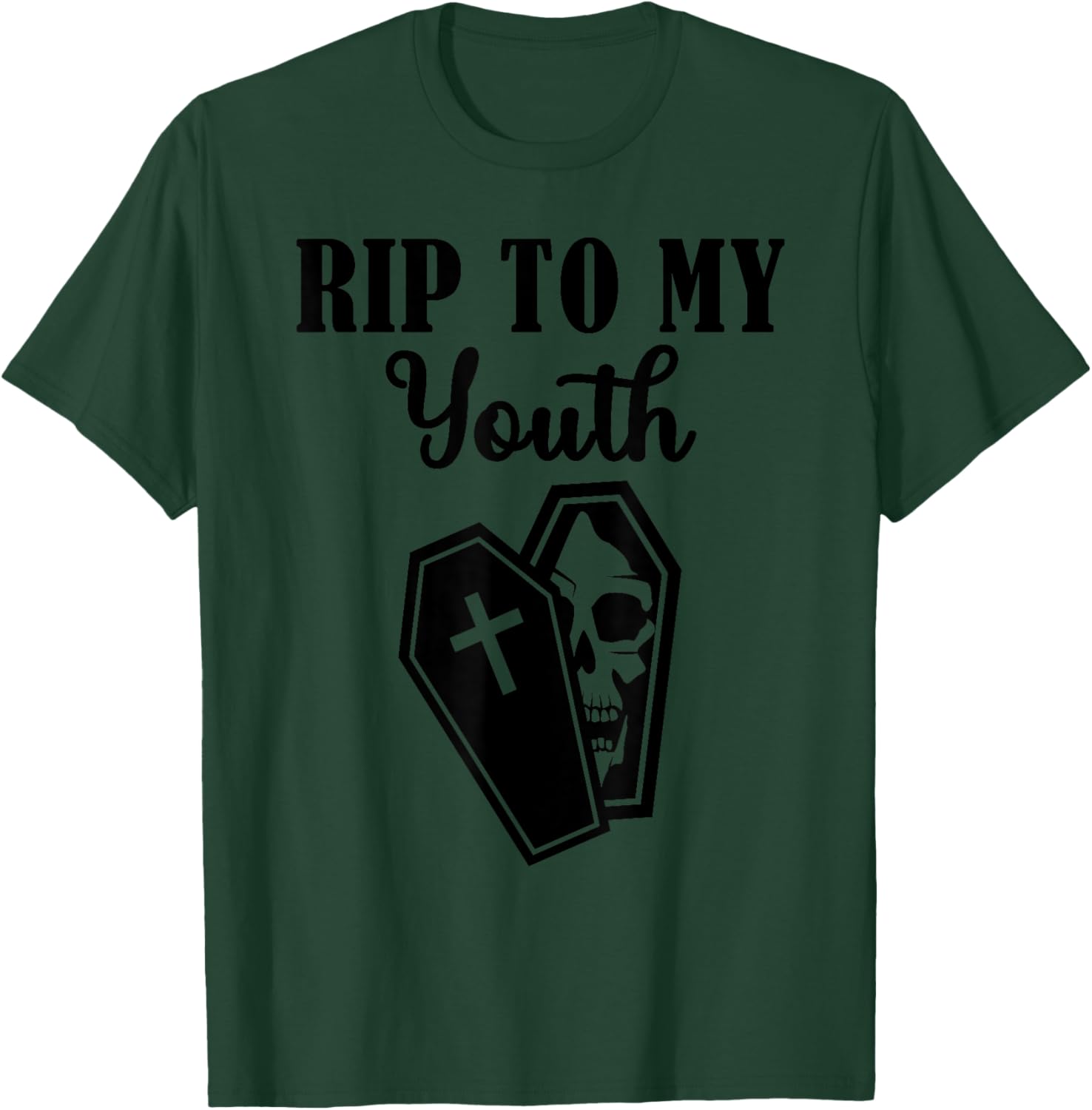 Rip to My Youth Funny Farewell to My Youth Halloween Party T-Shirt - T-Shirt | Forest