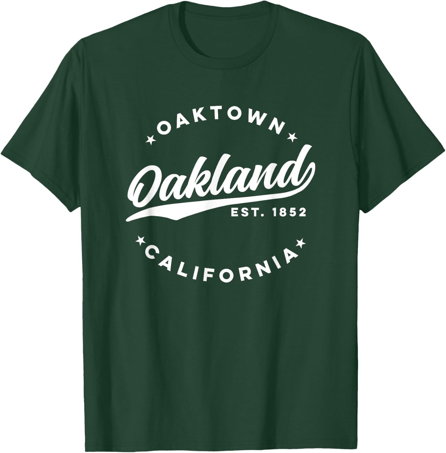 Vintage Oakland California Oaktown USA Love White Text T-Shirt - T-Shirt | Forest