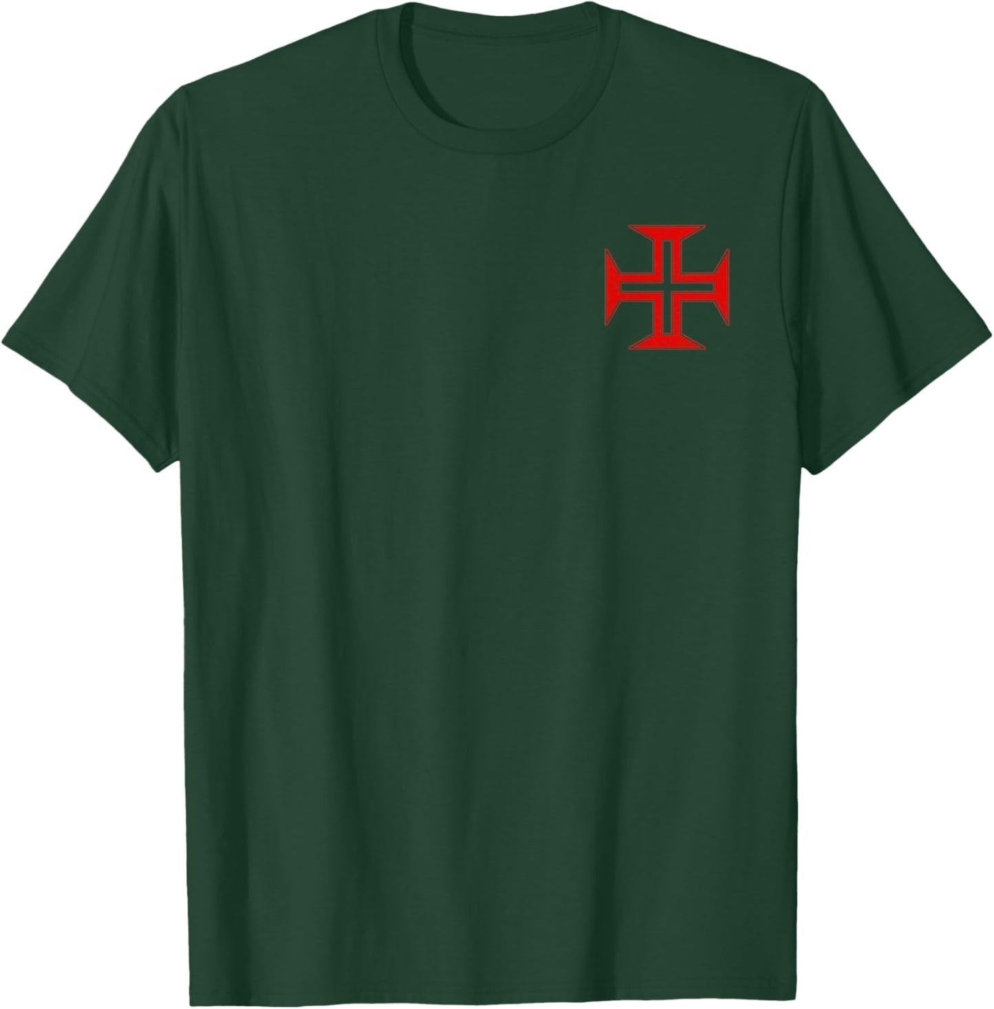 Portuguese Cross Order of Christ Cross Portugal T-Shirt - T-Shirt | Forest