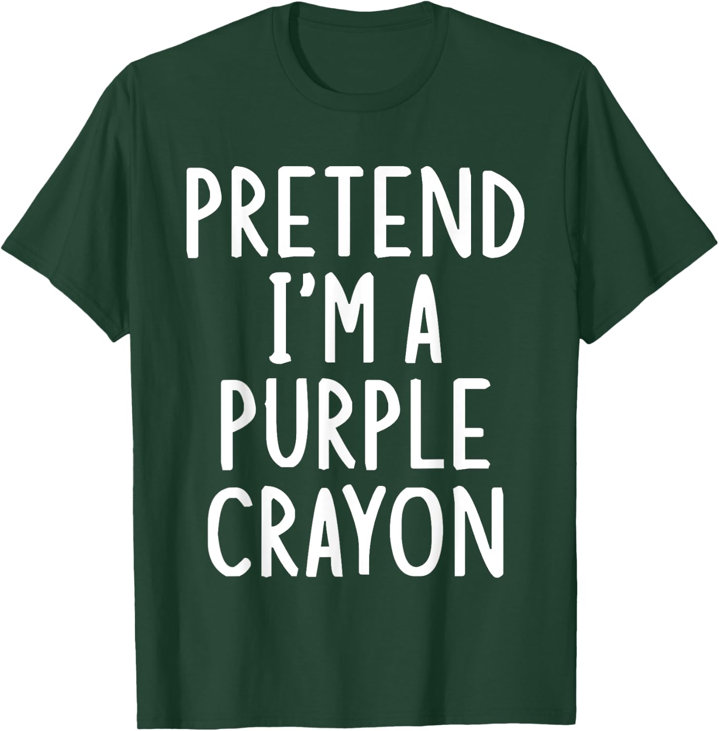 Pretend I'm A Purple Crayon Easy Halloween Matching Costume T-Shirt - T-Shirt | Forest