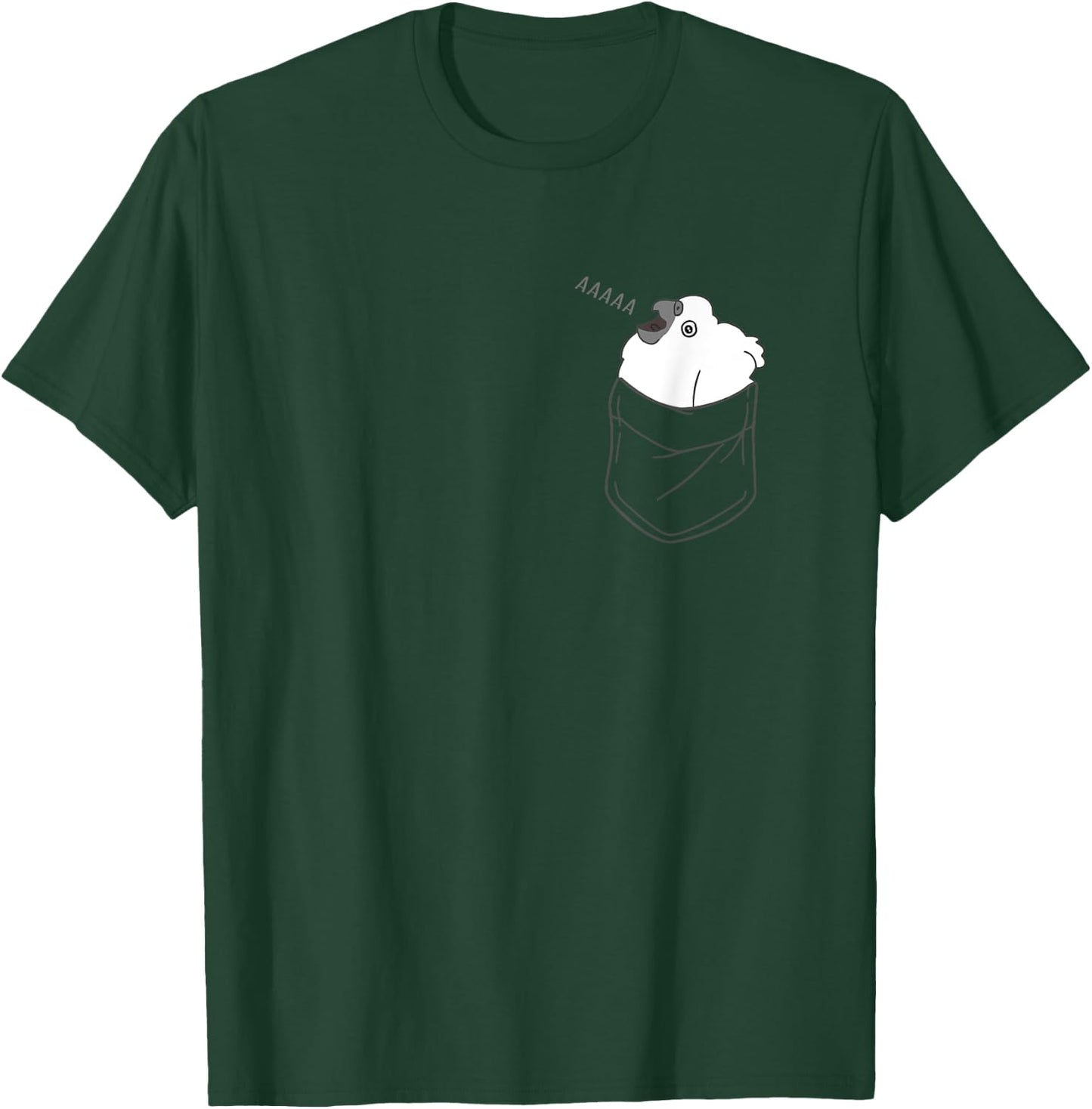 Pocket Cockatoo Screaming Parrot Funny Bird Cute Birb memes T-Shirt - T-Shirt | Forest