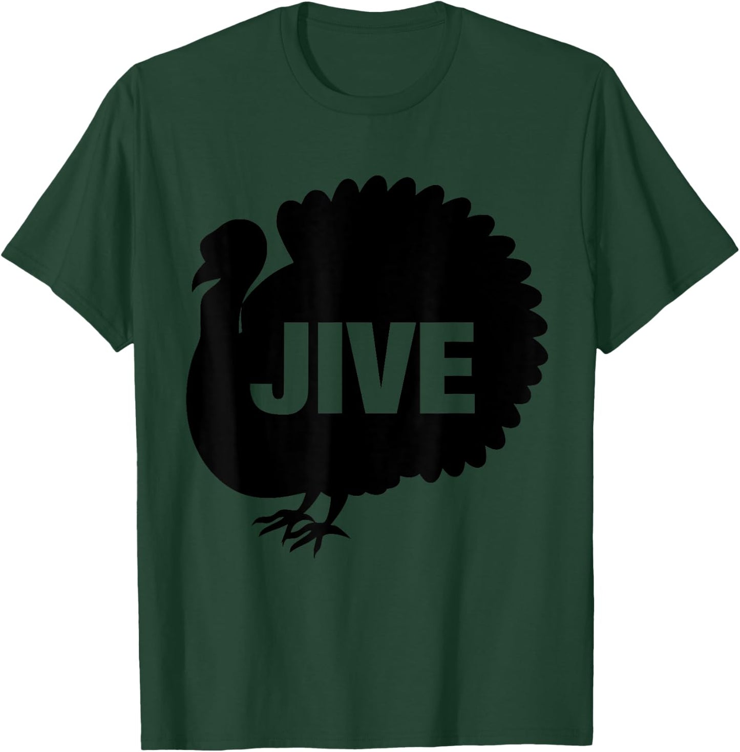 Funny Jive Thanksgiving Turkey Day Retro Holiday Gift T-Shirt - T-Shirt | Forest