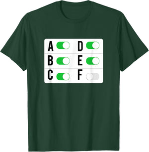 Fuck Off Button | Funny Offensive Sayings Graphic T-Shirt - T-Shirt | Forest