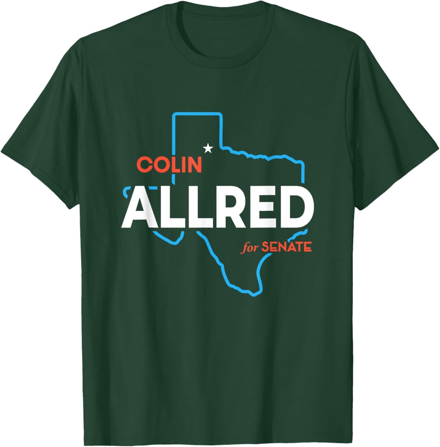 Colin Allred 2024 For US Senate Texas TX Democrat Senator T-Shirt - T-Shirt | Forest