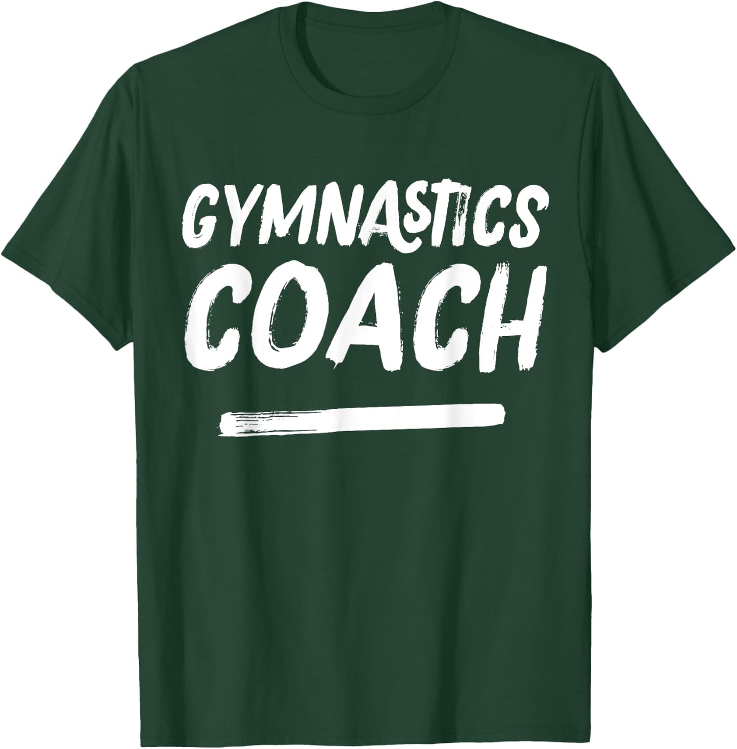 Gymnastics Coach Retro Distressed Coaches Appreciation T-Shirt - T-Shirt | Forest