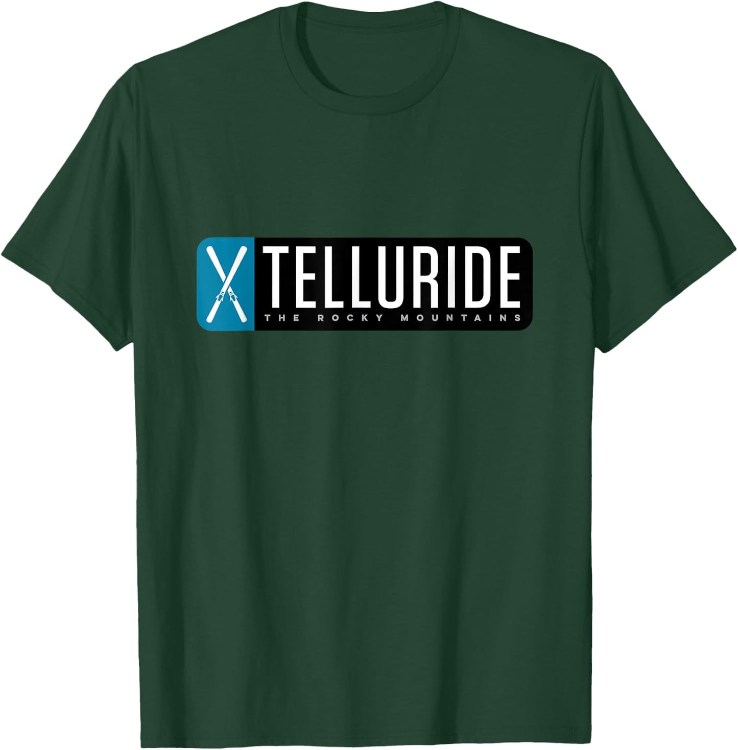 Telluride Colorado Mountain Ski T-Shirt - T-Shirt | Forest