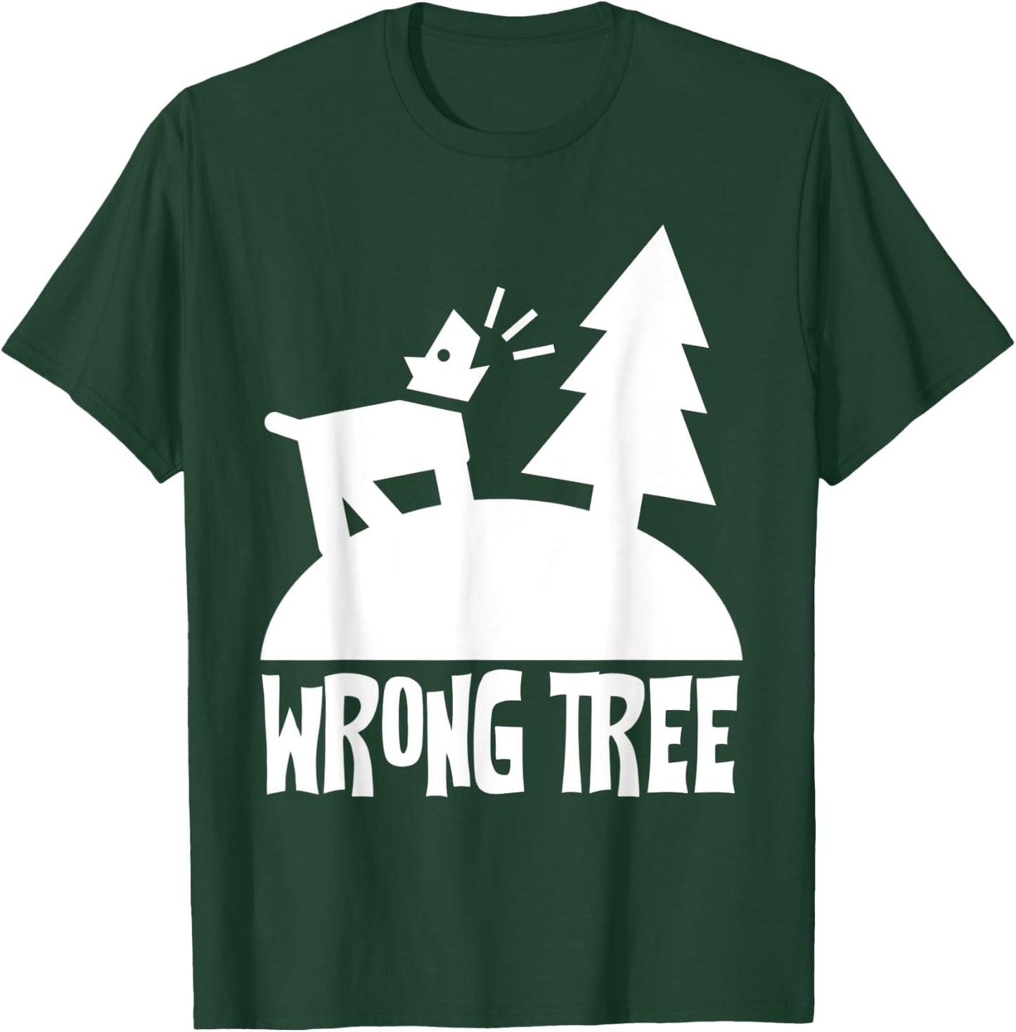 Barking Up the Wrong Tree Funny Dog Pun T-Shirt - T-Shirt | Forest