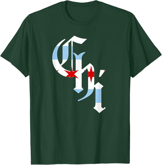 CHI Chicago Flag City T-Shirt - T-Shirt | Forest
