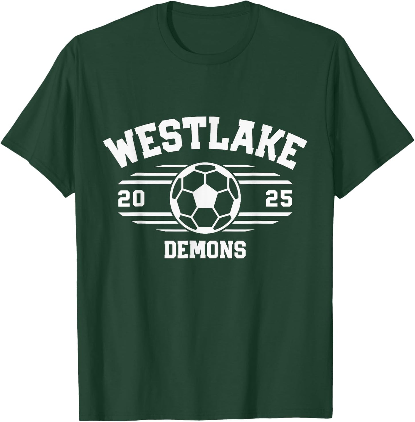 Westlake Demons Soccer Ball 2025 T-Shirt - T-Shirt | Forest