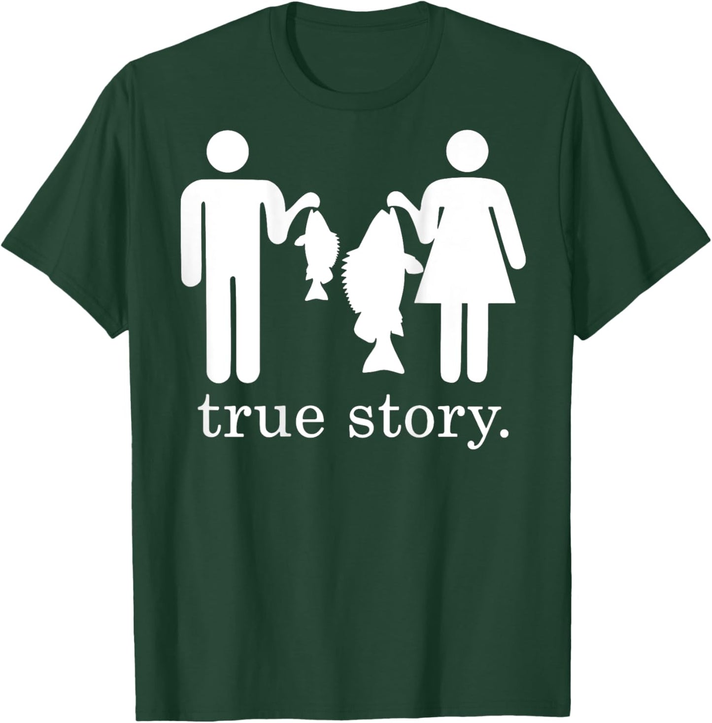 True story fishing husband and wife T-Shirt - T-Shirt | Forest