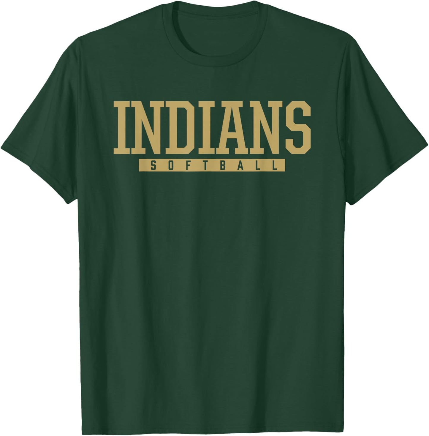 Gaffney Indians Softball HS T-Shirt - T-Shirt | Forest