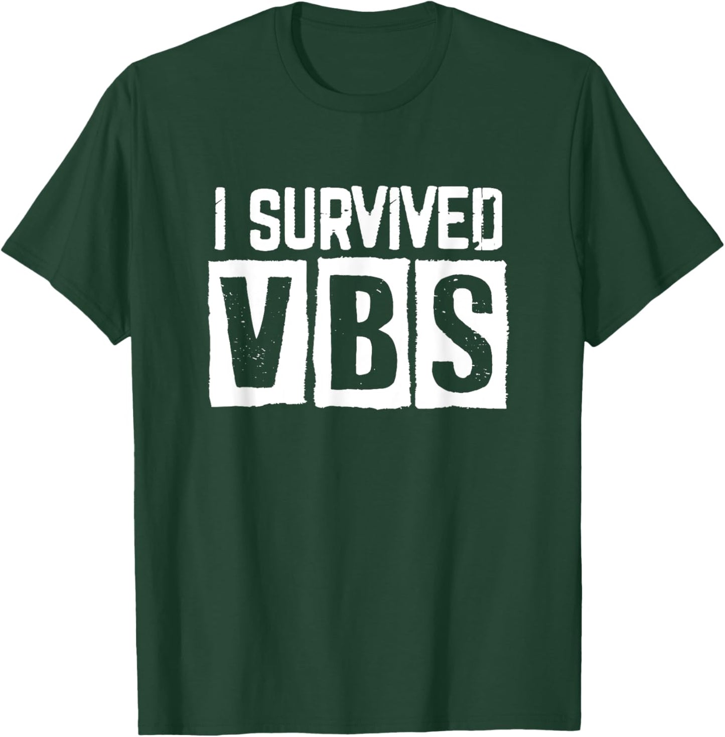 I Survived Summer Vacation Bible School Christian VBS Cute T-Shirt - T-Shirt | Forest