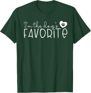 I'm the Dog's Favorite Cute Dog Mom Dad Pet Lover Men Women Kids T-Shirt - T-Shirt | Forest