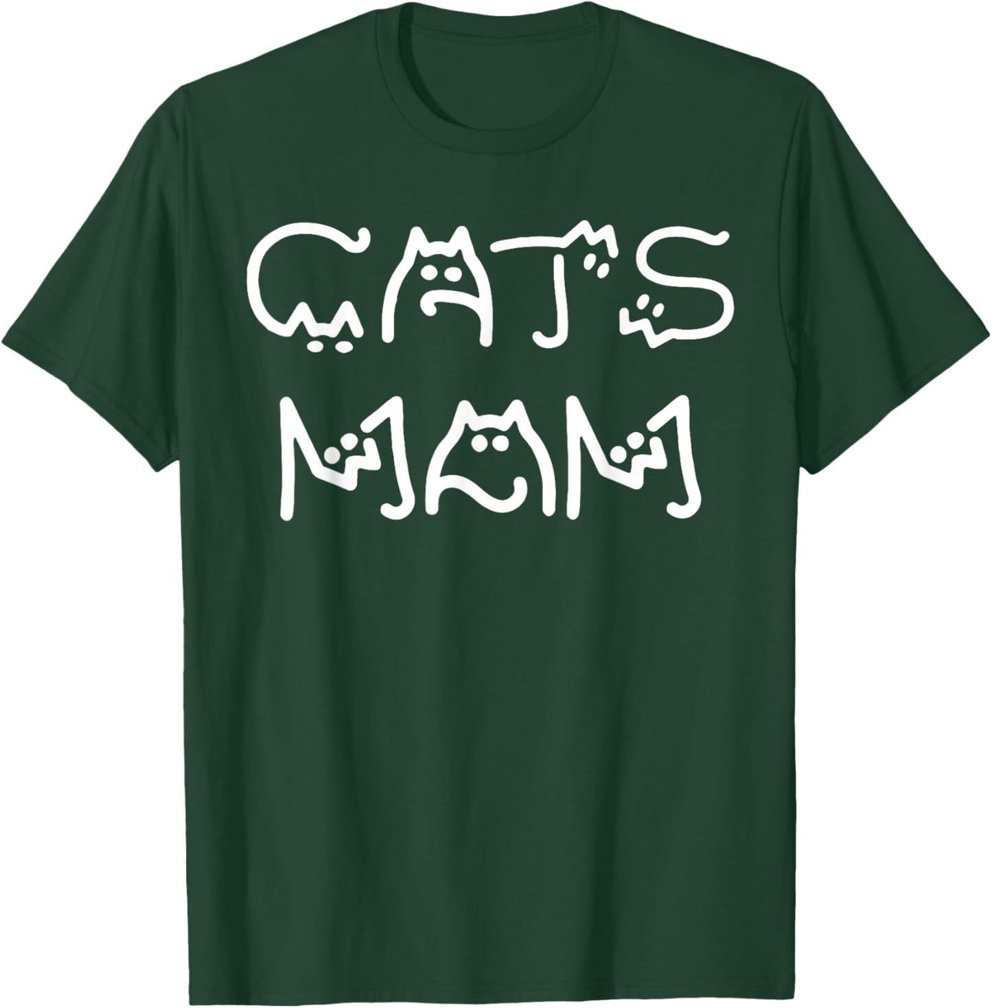 Funny Cats Mom Mothers Day T-Shirt - T-Shirt | Forest