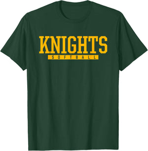 Northeastern Knights Softball HS T-Shirt - T-Shirt | Forest