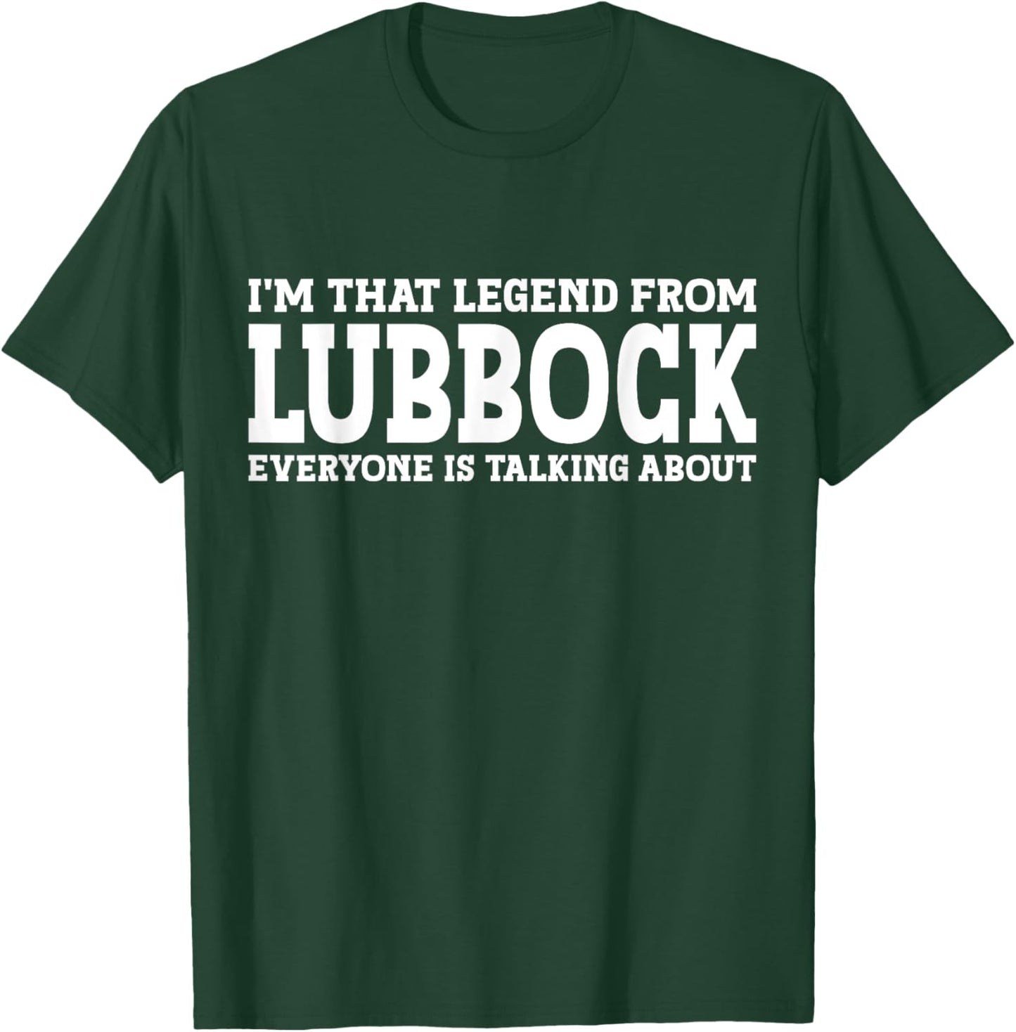 Lubbock Gift City Lubbock Hometown TX Texas Home Roots Funny City Lubbock - Black, -Adults, Short Sleeve, , Small T-Shirt - T-Shirt | Forest