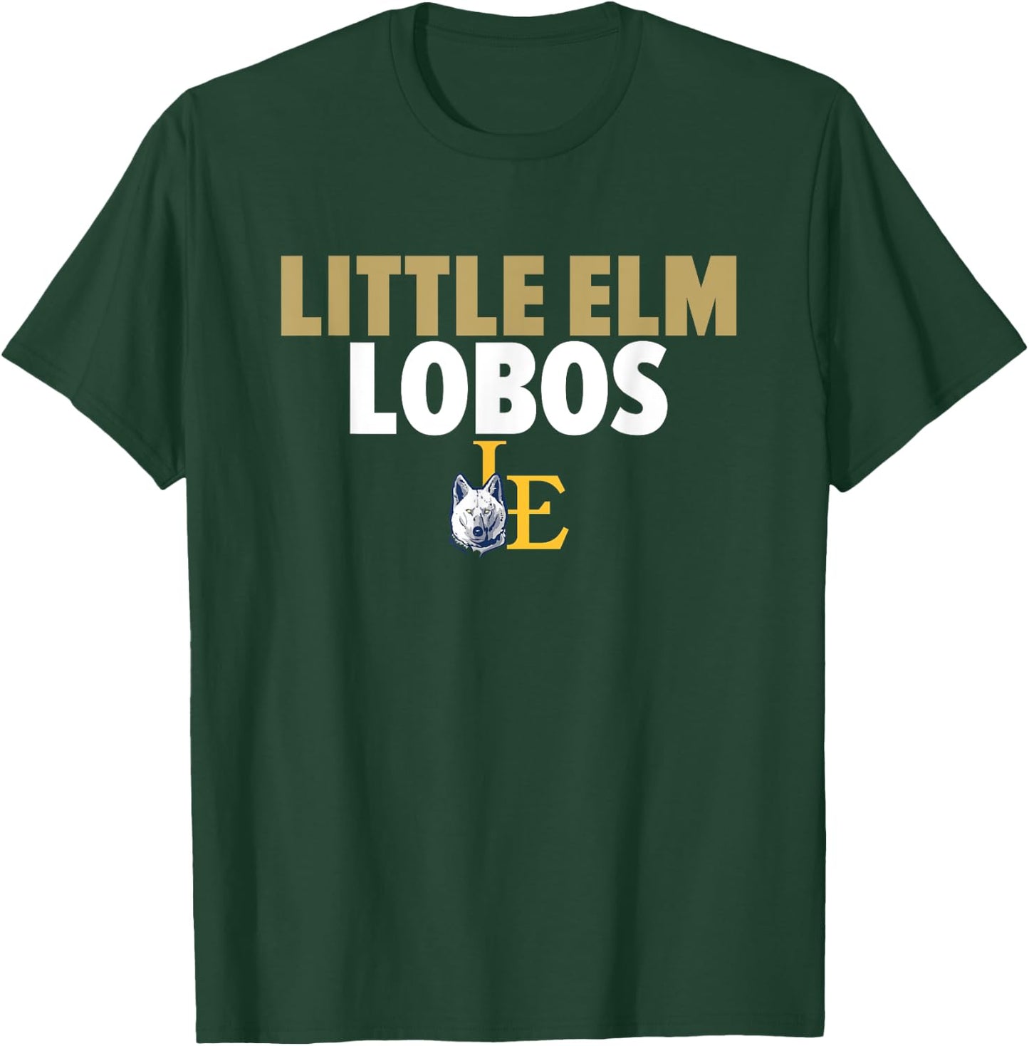 Little Elm Lobos Logo Bold HS T-Shirt - T-Shirt | Forest