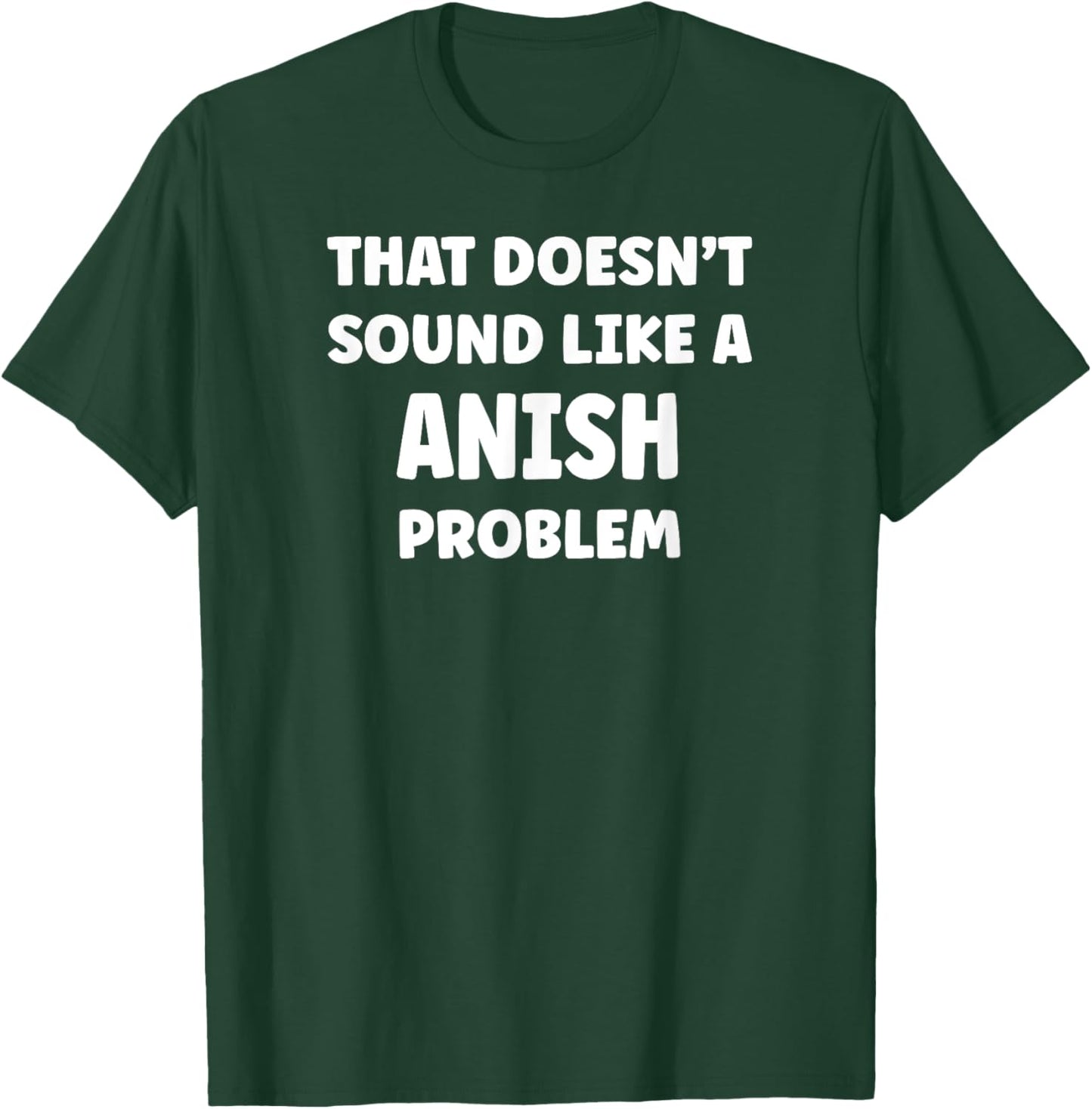 ANISH Personalized Custom Boys ANISH Name T-Shirt - T-Shirt | Forest