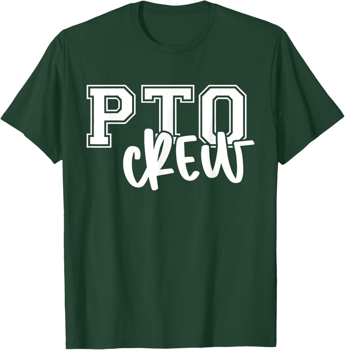 Retro PTO Crew Parent Teacher Organization Back To School T-Shirt - T-Shirt | Forest