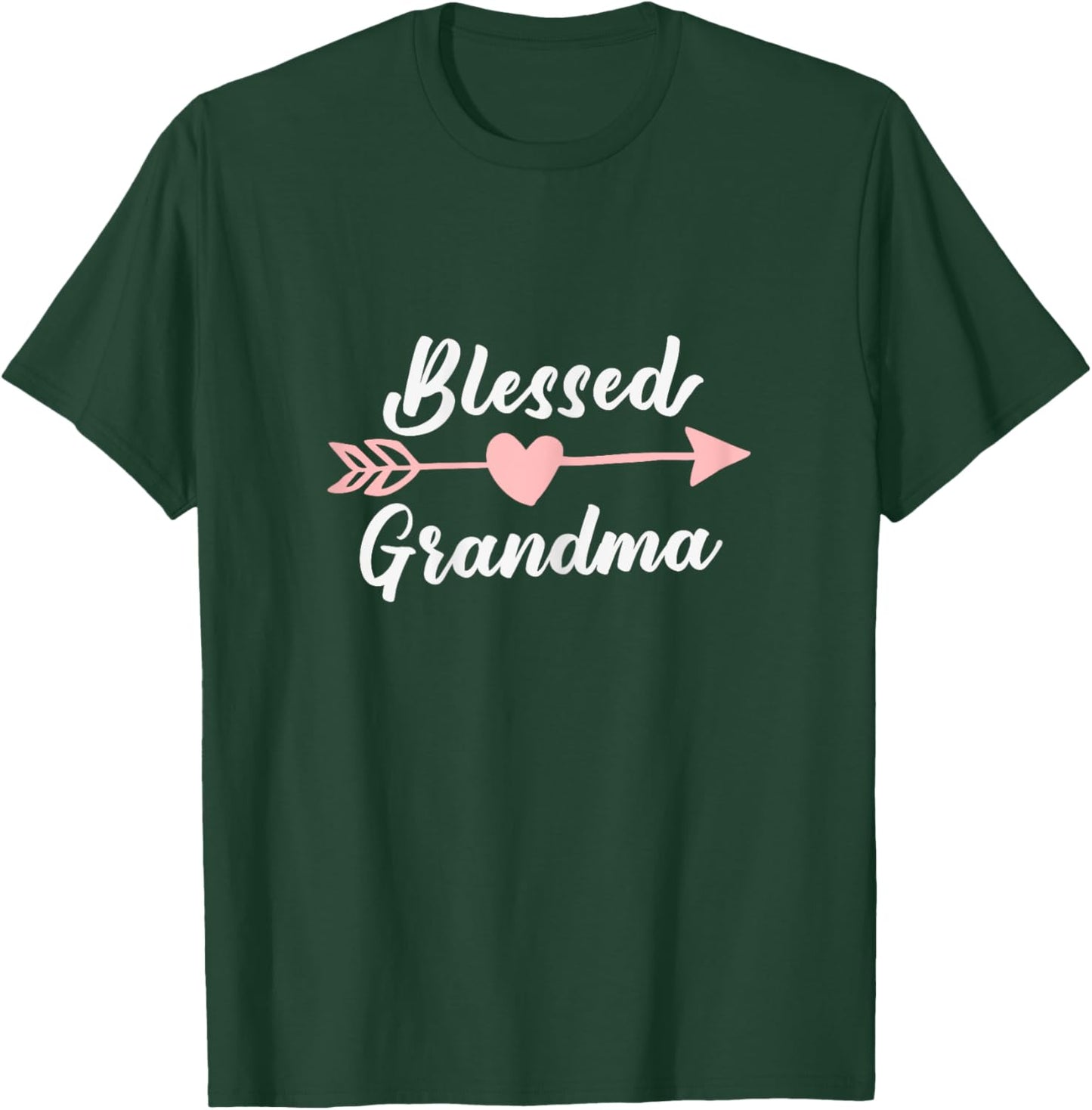 Blessed Grandma Arrow Heart Love Grandma Cute Funny T-Shirt - T-Shirt | Forest