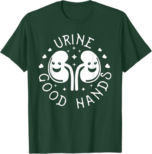 Urine good hand Funny design T-Shirt - T-Shirt | Forest