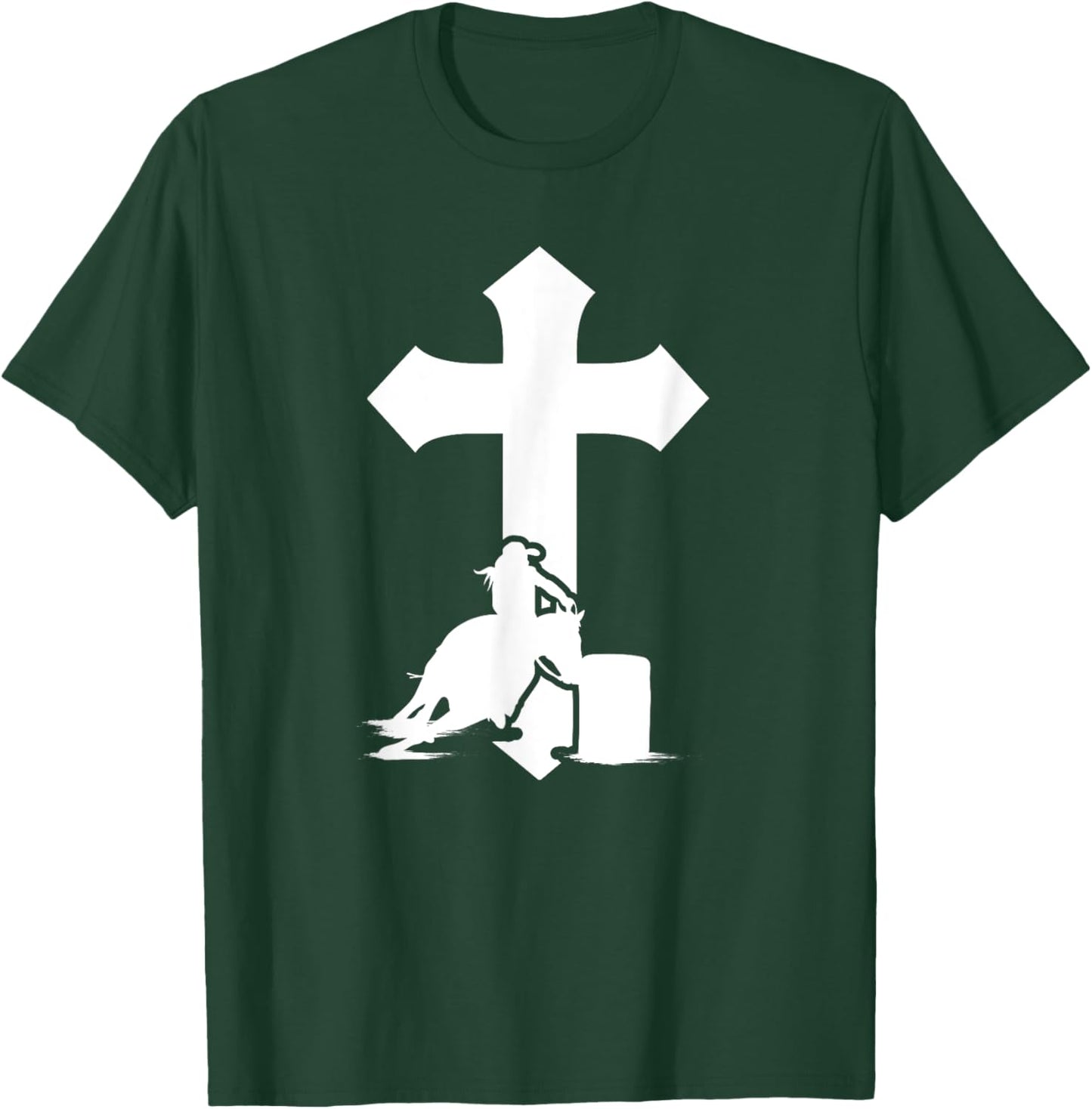 Barrel Racing Cross Barrel Racer Barrel Race T-Shirt - T-Shirt | Forest