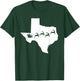 Texas Map Santa Christmas reindeer Shirt T-Shirt - T-Shirt | Forest