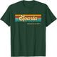 Vintage Sunset Stripes Sparta, Mississippi T-Shirt - T-Shirt | Forest