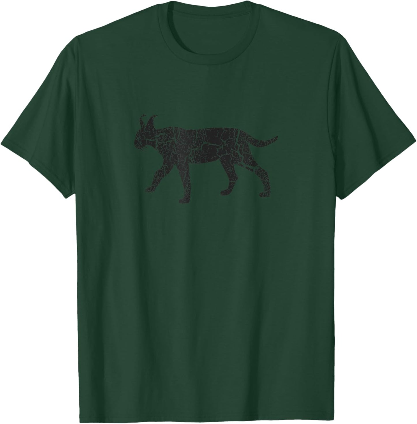 Lynx Distressed Print - Vintage Lynx T-Shirt - T-Shirt | Forest