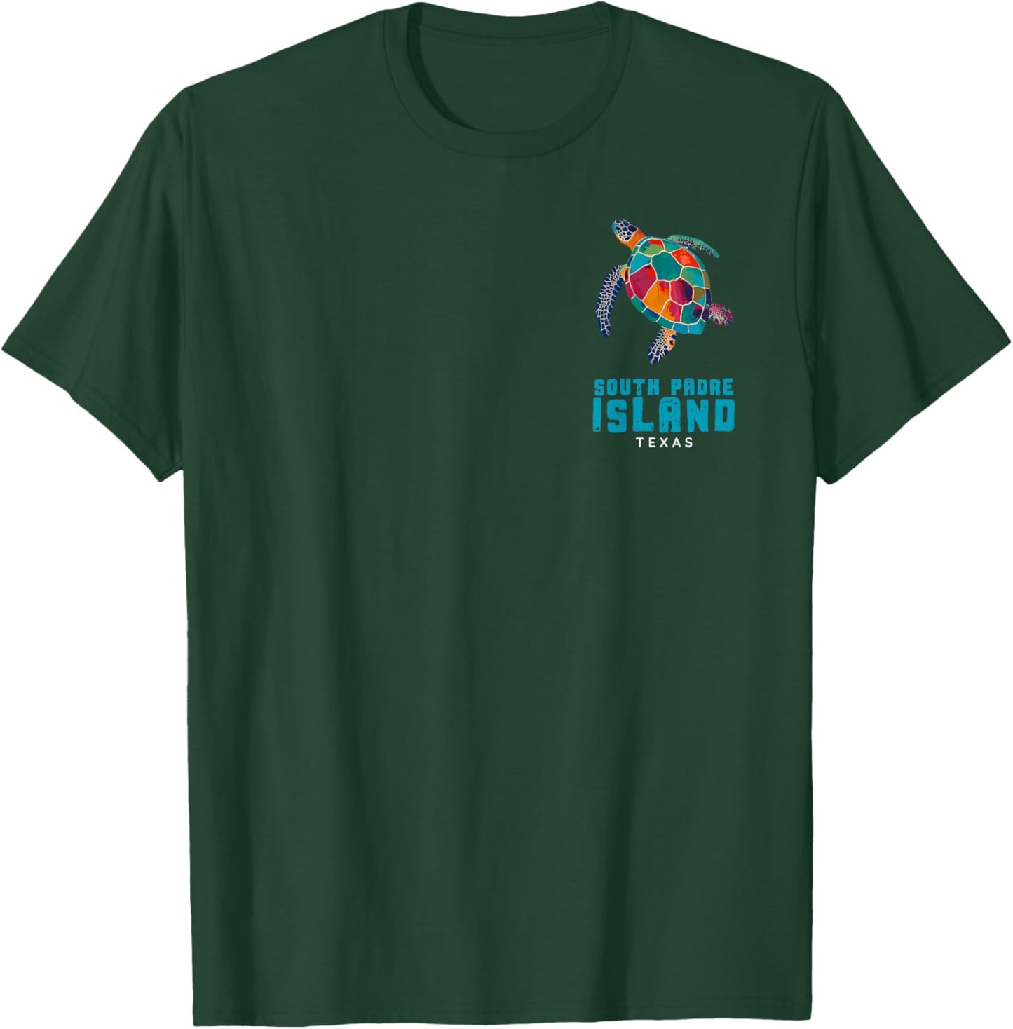 South Padre Island TX Sea Turtle Vacation Beach Retro Texas T-Shirt - T-Shirt | Forest