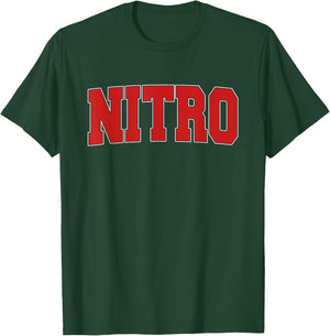 NITRO WV WEST VIRGINIA Varsity Style USA Vintage Sports T-Shirt - T-Shirt | Forest