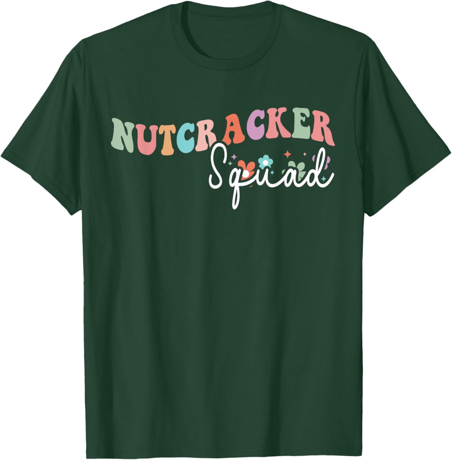 Groovy Nutcracker Squad Retro Christmas Ballet Dance T-Shirt - T-Shirt | Forest
