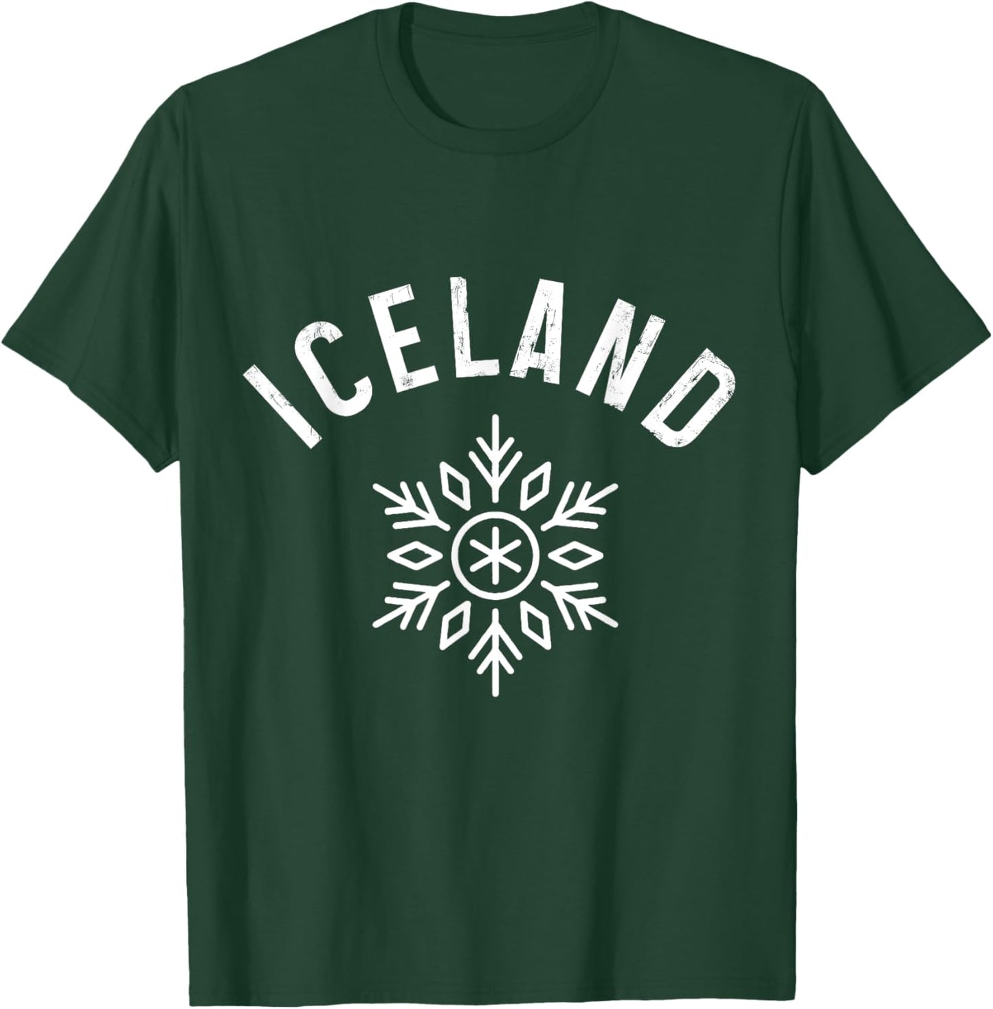 Iceland Snowflake Icelandic Reykjavik Iceland Souvenir T-Shirt - T-Shirt | Forest