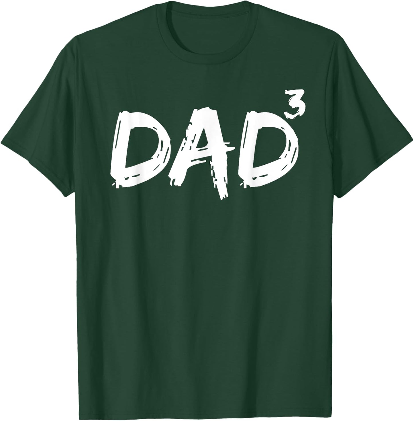 Dad to the Third Power Pregnancy Announcement Dad Cubed T-Shirt - T-Shirt | Forest
