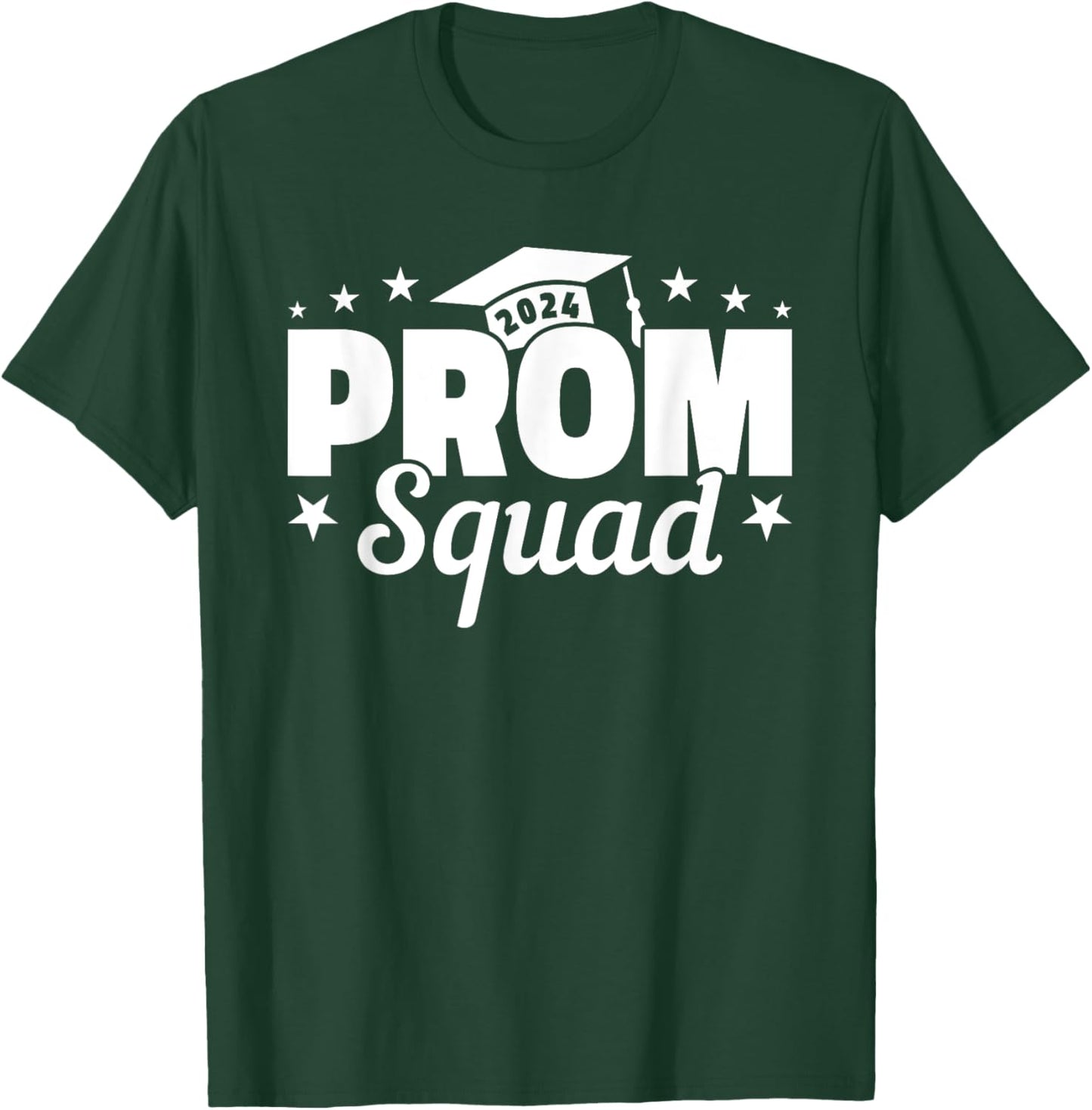 Prom Squad 2024 Funny Graduate Prom Class of 2024 T-Shirt - T-Shirt | Forest