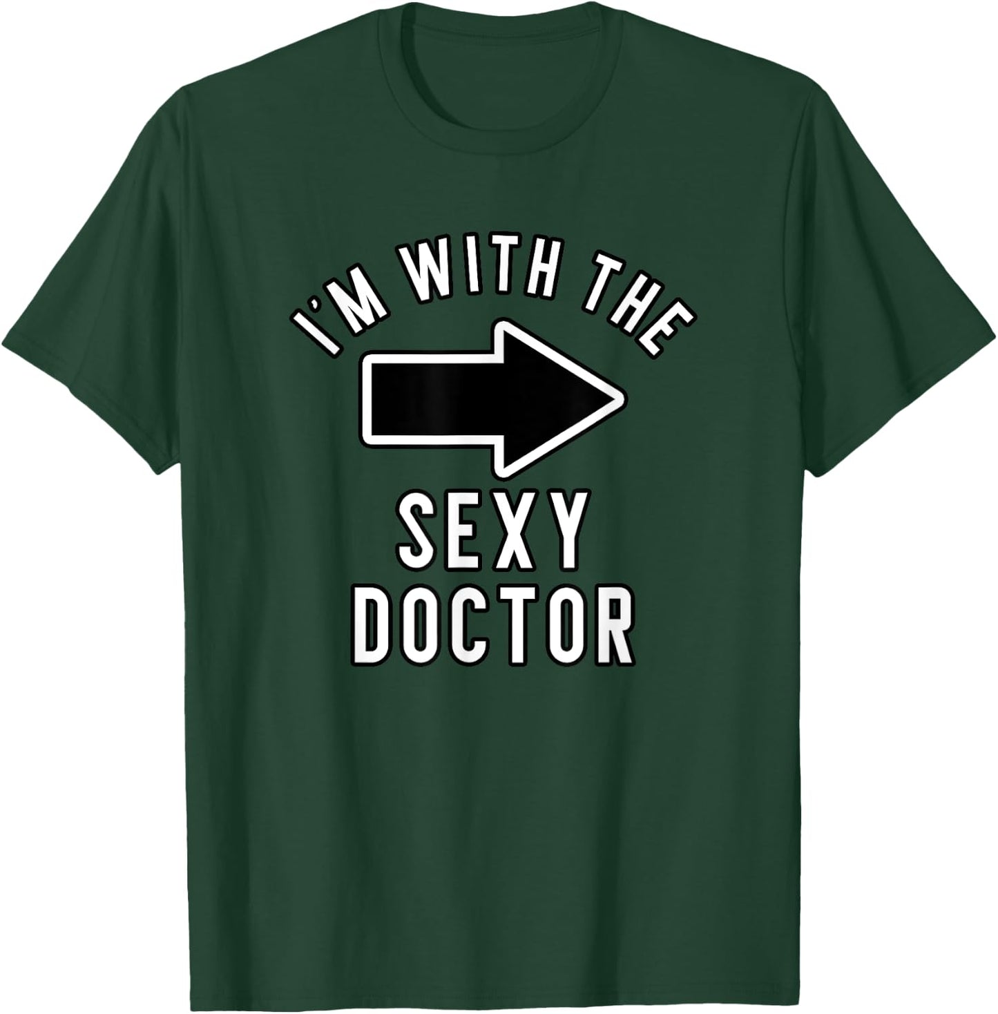 Couples Halloween Costume Shirts I'm With The Sexy Doctor T-Shirt - T-Shirt | Forest