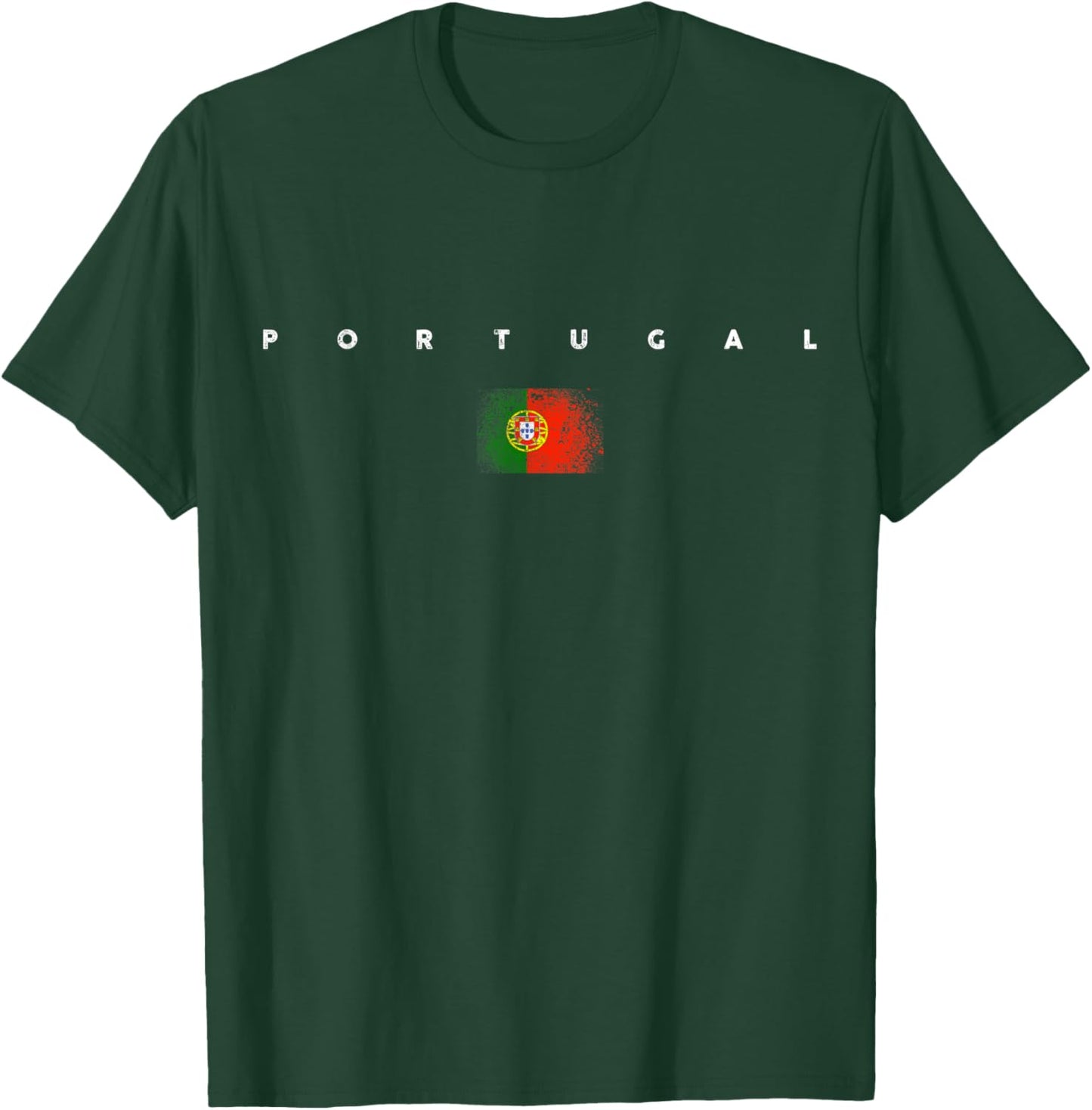 Portugal Flag Pride Vintage/Retro Soccer Football T-Shirt - T-Shirt | Forest