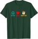 Peace Love Hamster T-Shirt - T-Shirt | Forest