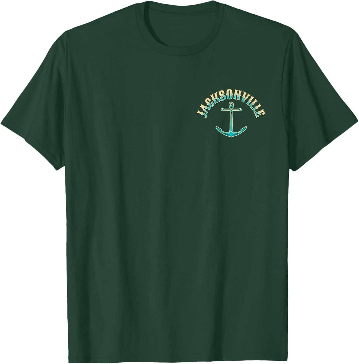 Jacksonville Florida USA Fishing Design T-Shirt - T-Shirt | Forest