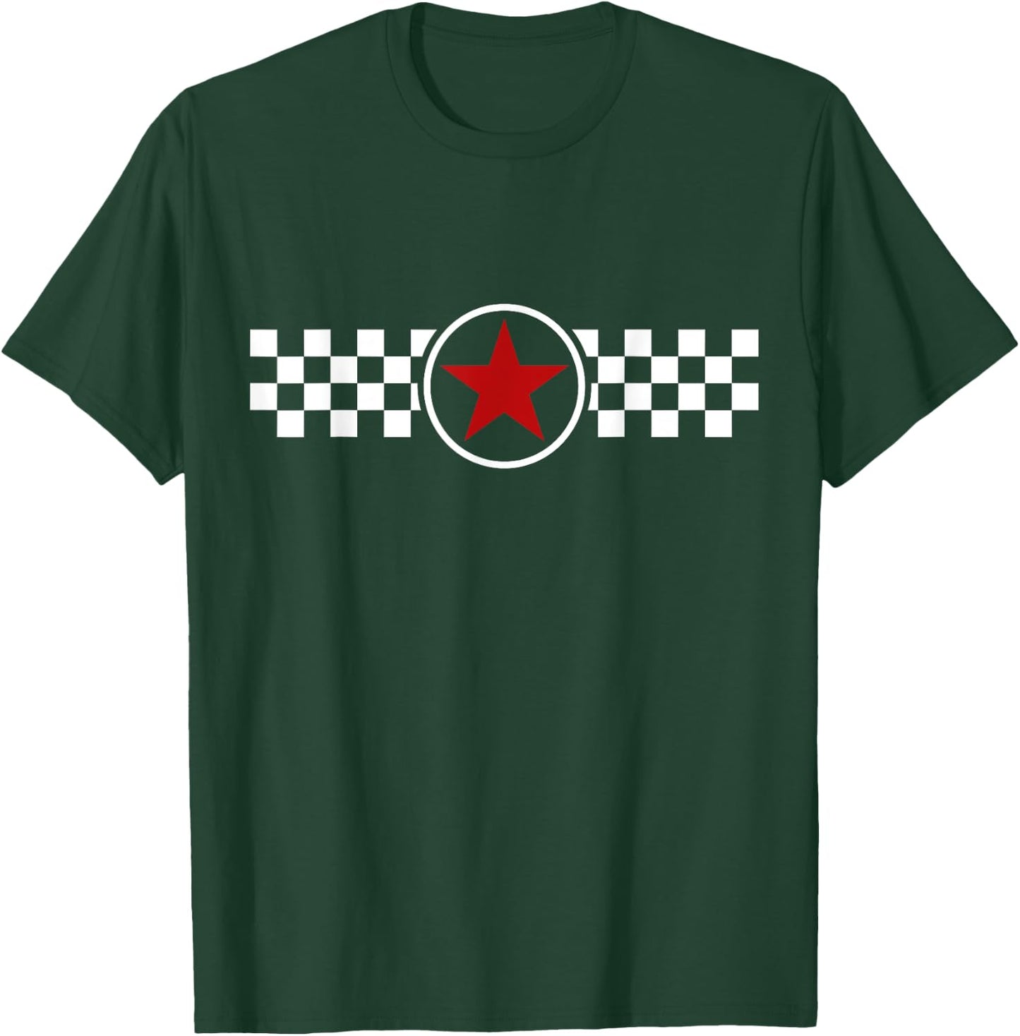 Red star SKA music squares T-Shirt - T-Shirt | Forest