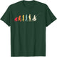 Angler Evolution Retro Fisherman Hobby Fishing Fishing Gift T-Shirt - T-Shirt | Forest