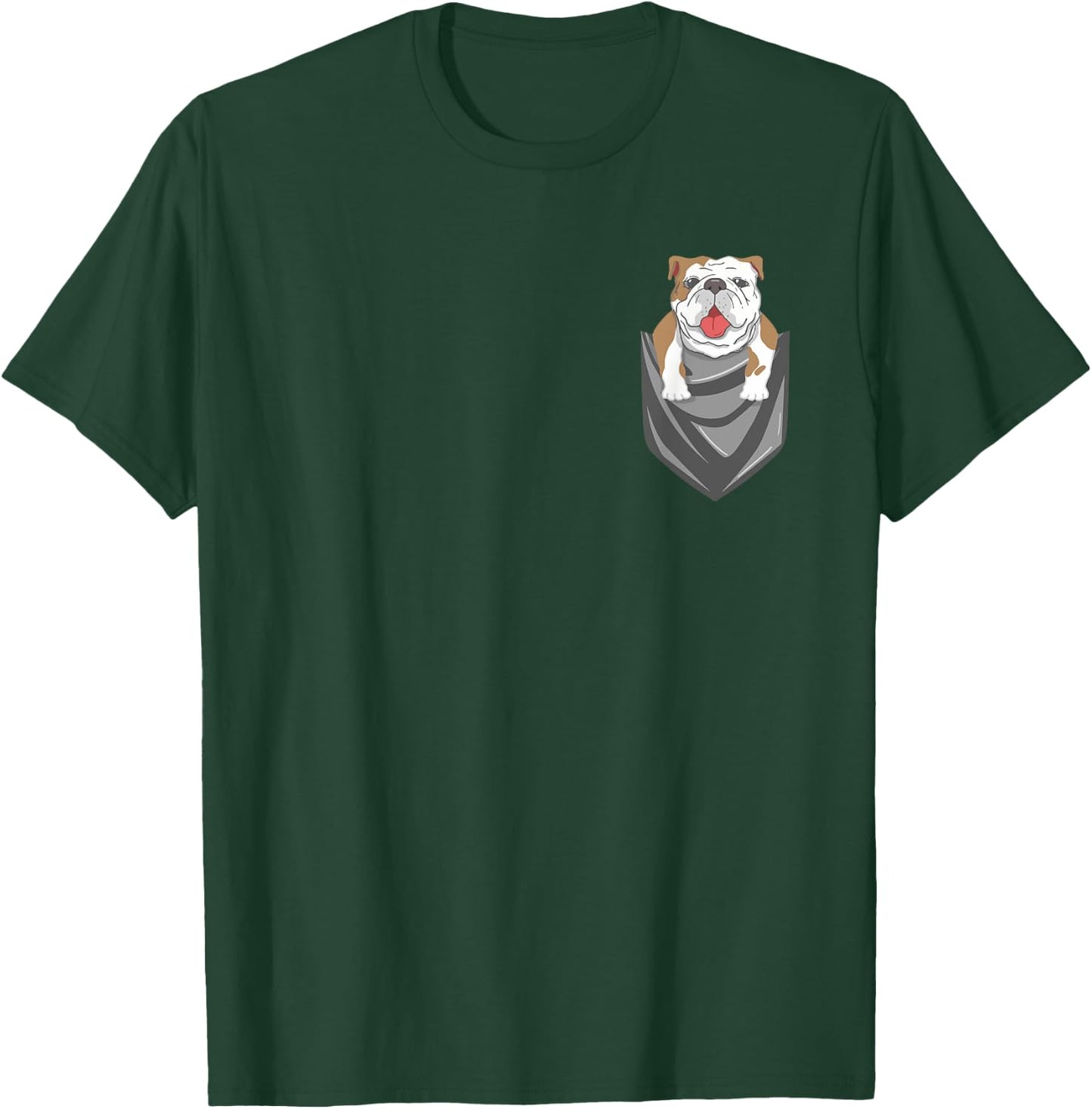English Bulldog In Pocket English Bulldog Owner T-Shirt - T-Shirt | Forest