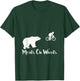 Funny Bear Chasing Bike Cyclist Meals on Wheels T-Shirt - T-Shirt | Forest