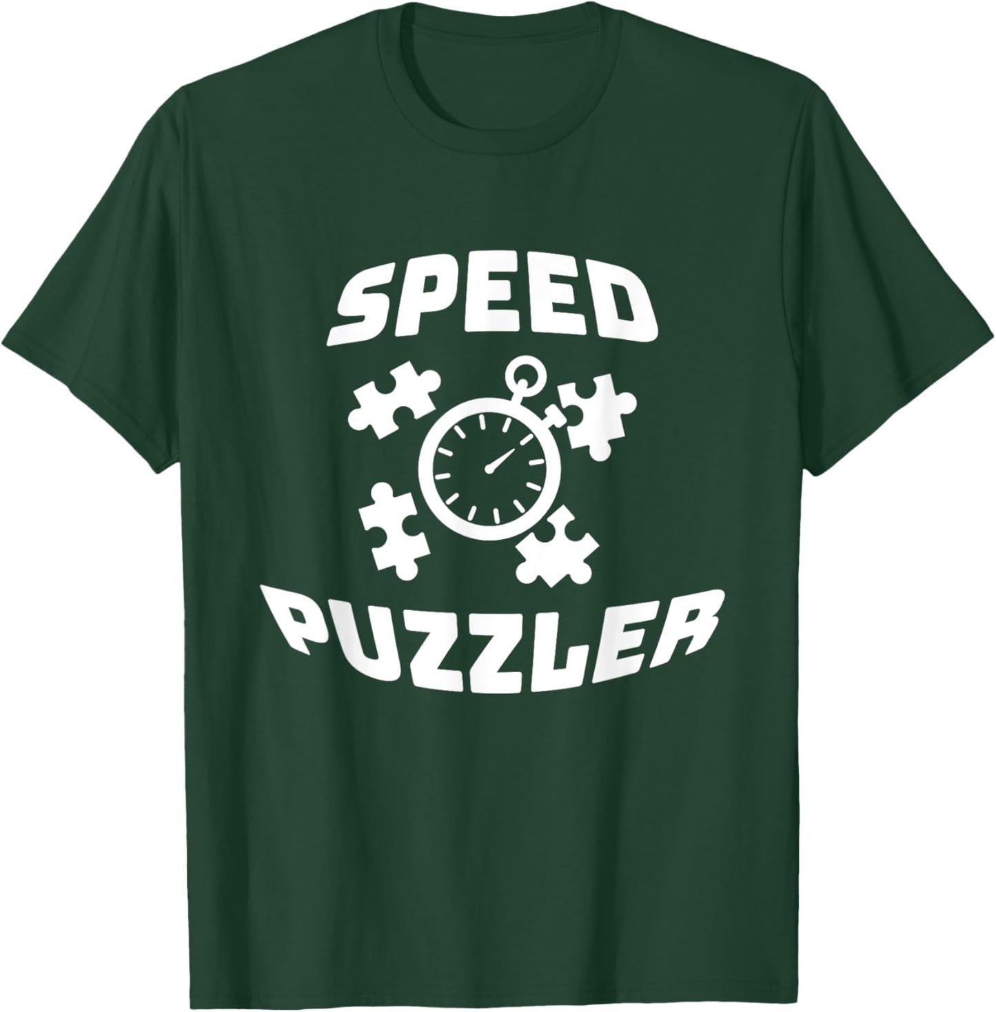 Speed Puzzler Jigsaw Puzzle Competition T-Shirt - T-Shirt | Forest