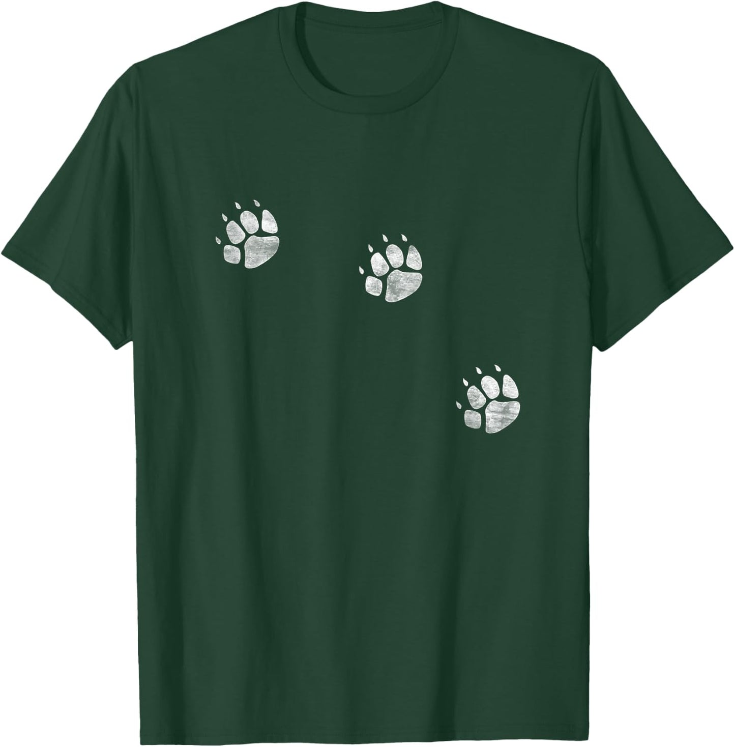 3 Legs Dog Cat Paw Prints Three Legged Tripod Special Dogs Men Women Girls Kids T-Shirt - T-Shirt | Forest
