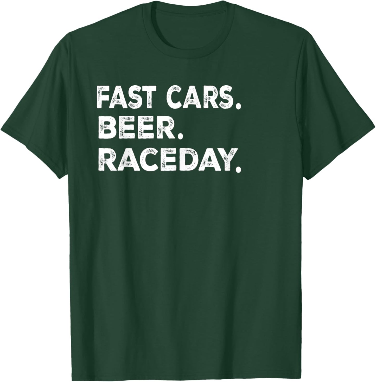 Fast Cars Beer Raceday T-Shirt - T-Shirt | Forest
